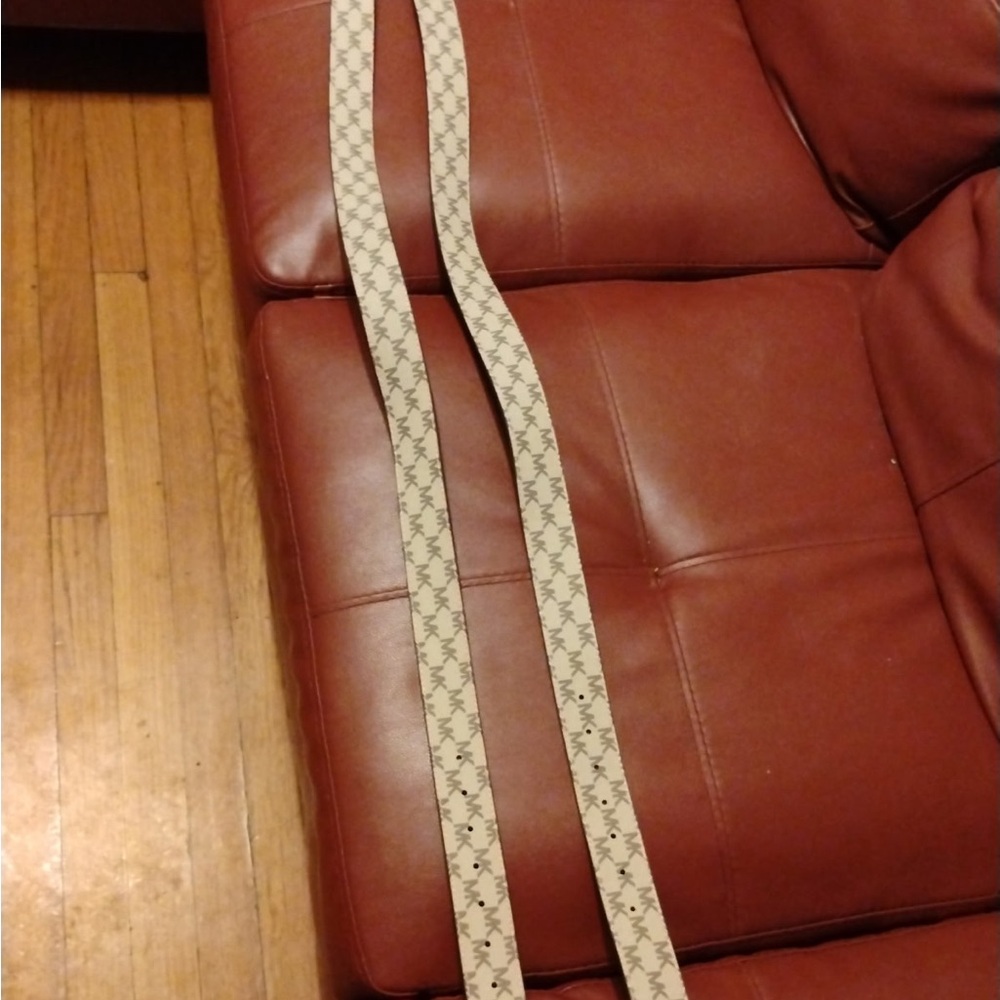 Michael Kors Cream Patterned Home Accent Belt